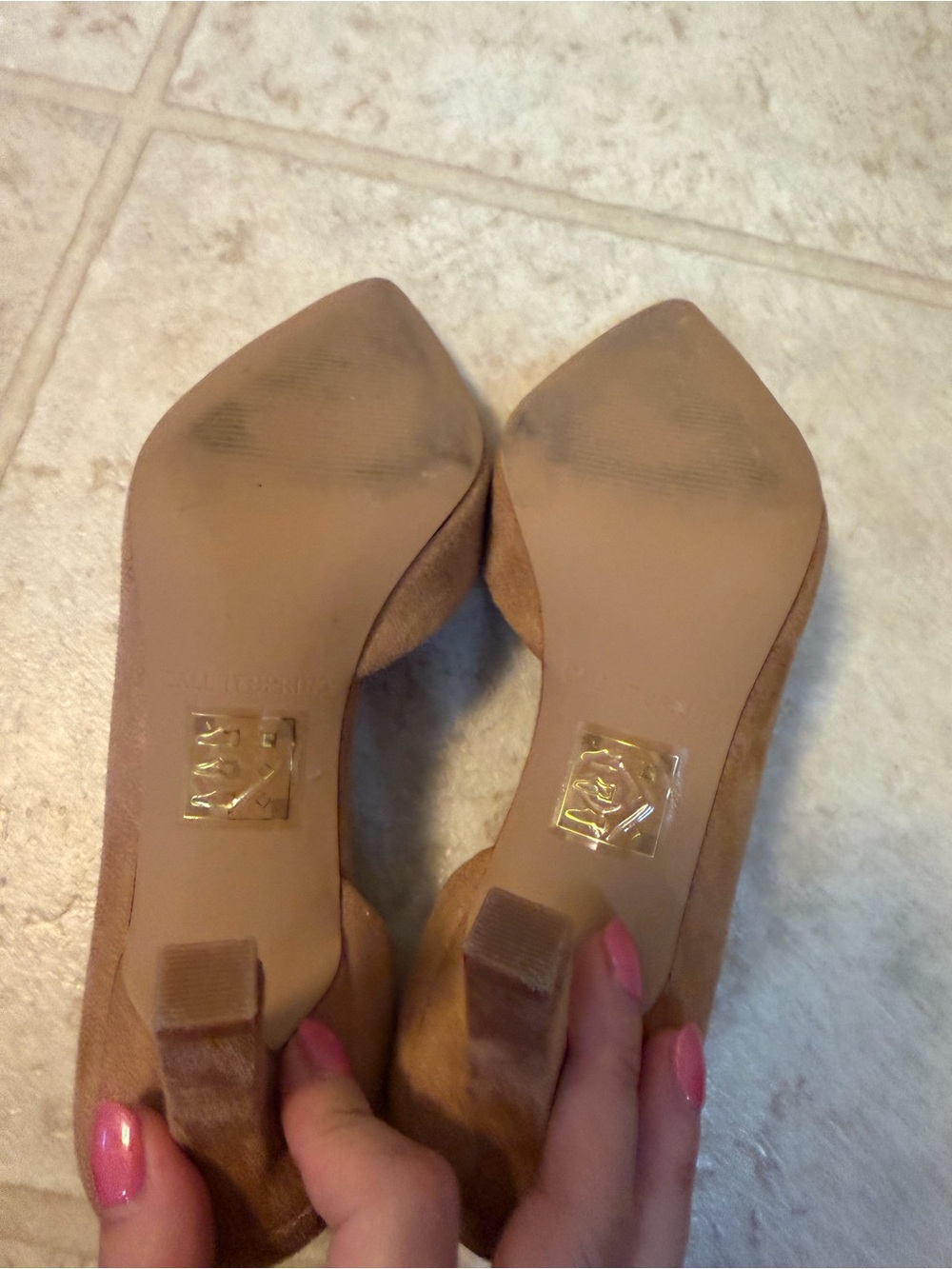 Call It Spring Tan Pointed-Toe heels - Picture 3 of 4